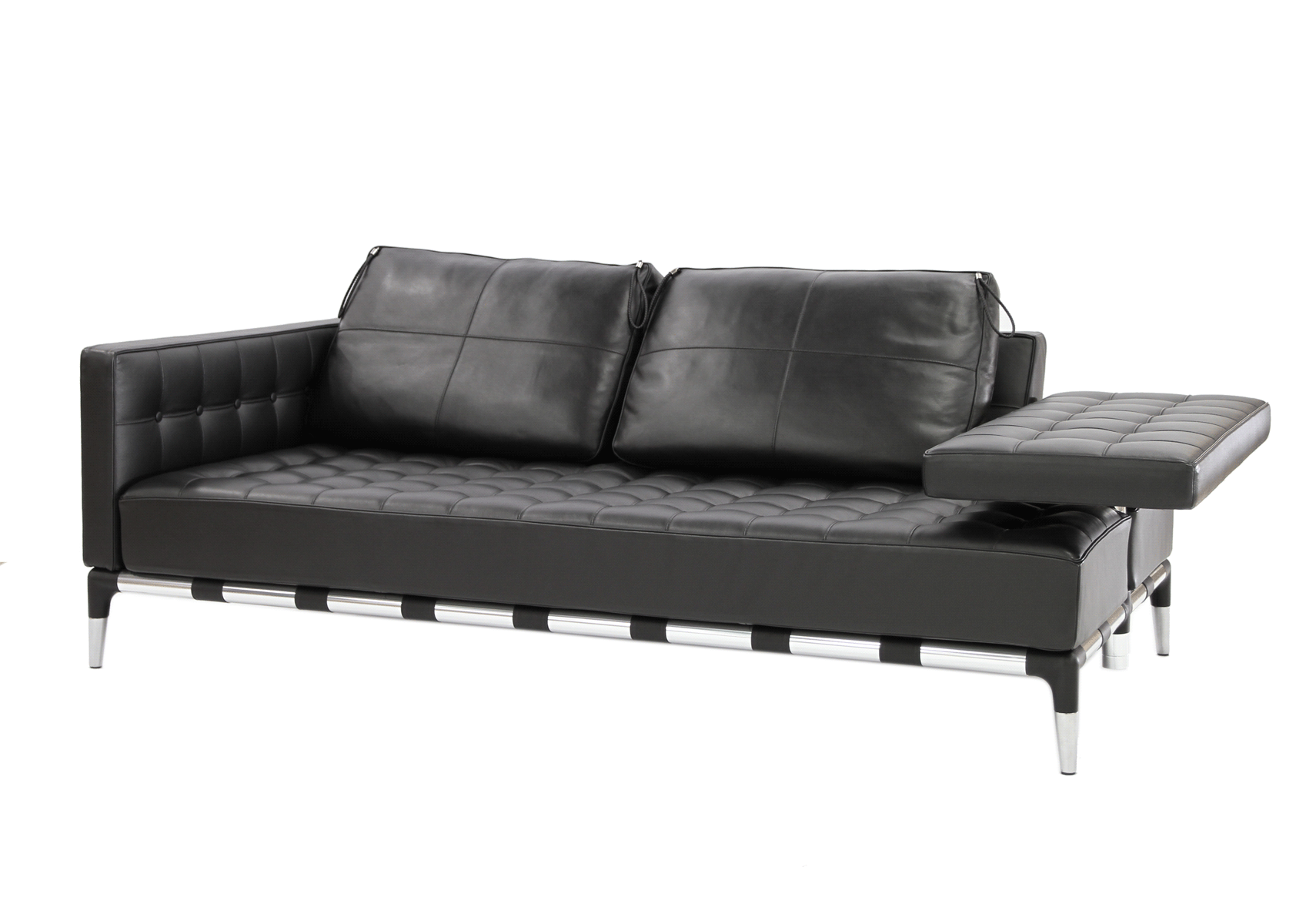 Cassina（カッシーナ）241-31 PRIVE 2人掛ワイド 黒革（13X606