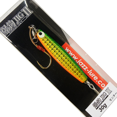 JAZZ 爆釣ジグII 30g #118 グリーンゴールドLH(アシストフック
