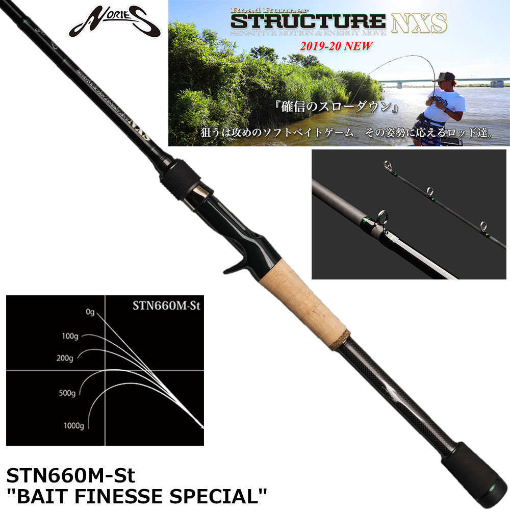 ノリーズ ロードランナー・ストラクチャーNXS STN660M-St ベイト