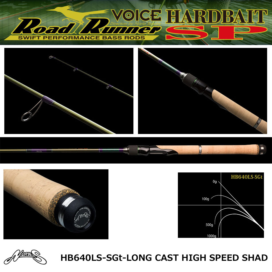 ノリーズ ロードランナー・ヴォイス HB640LS-SGt ロングキャストハイ