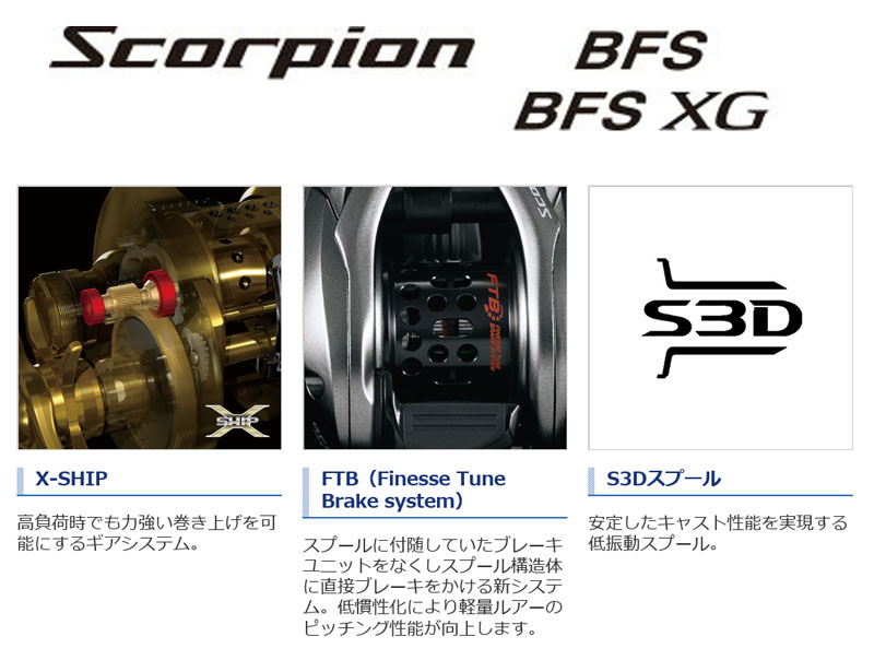 シマノ(SHIMANO) 17 スコーピオンBFS XG LEFT(左) スコーピオン、DC