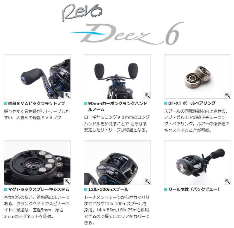アブガルシア(Abu Garcia) Revo Deez 6-L(レボ ディーズシックス-L) 左