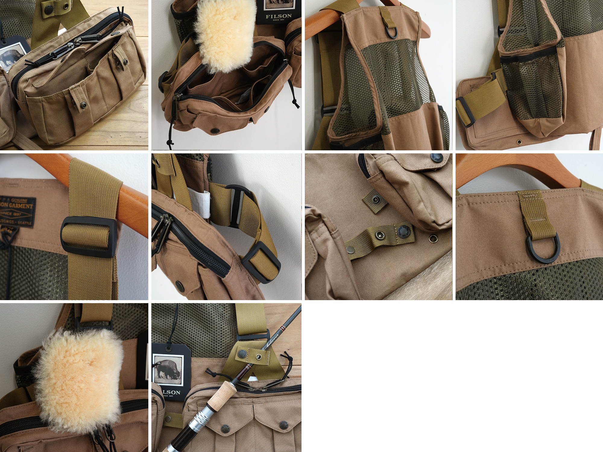 フィッシングベスト特集 No.10「FILSON MESH FISHING STRAP VEST