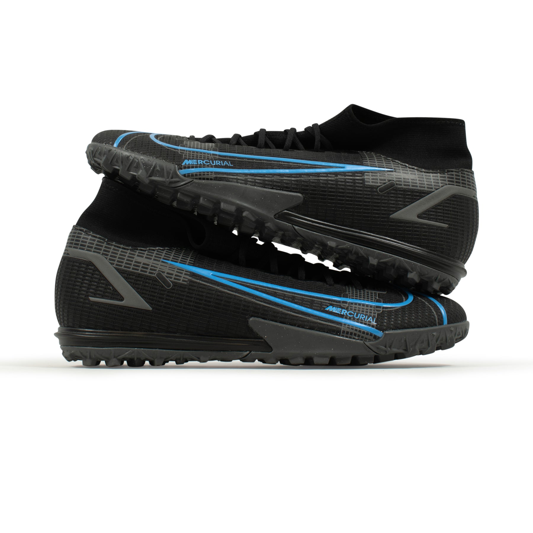 Nike Mercurial Superfly 8 Academy Black Blue Turf – Classic Soccer