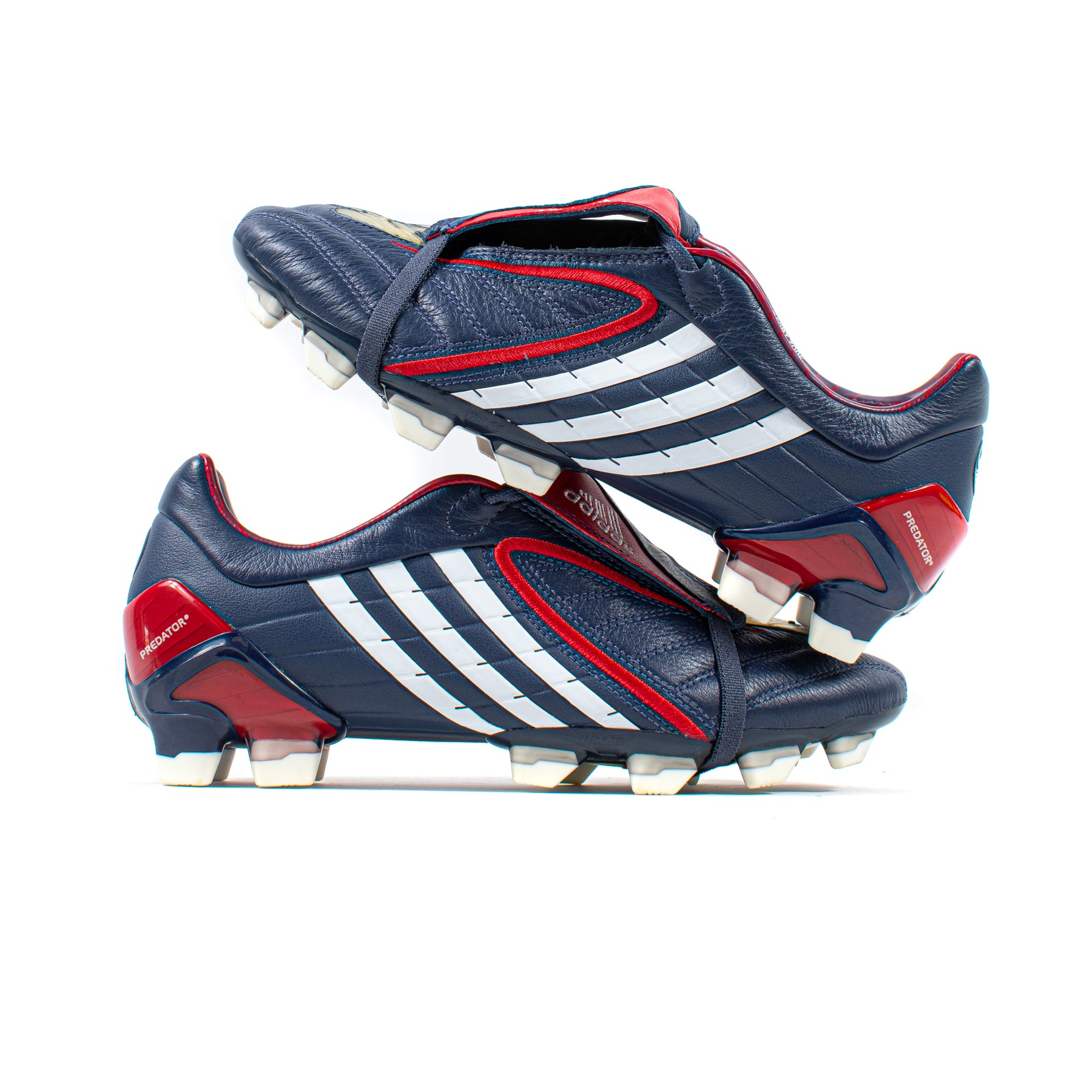 Adidas Predator Powerswerve Navy Red FG – Classic Soccer Cleats