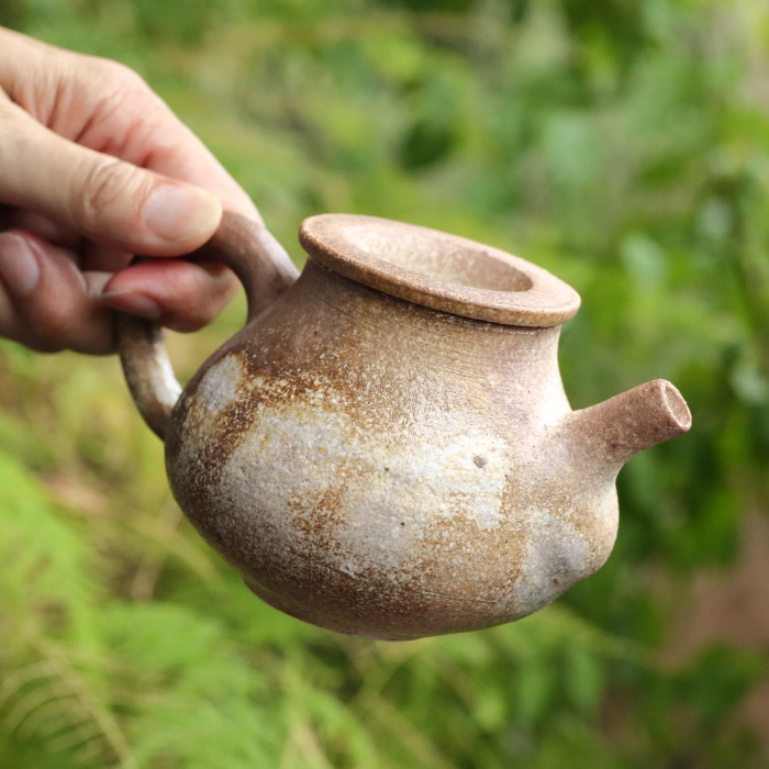小島憲二 伊賀急須 満容量270ml 穴窯焼成 作家ものティーポット 無釉焼
