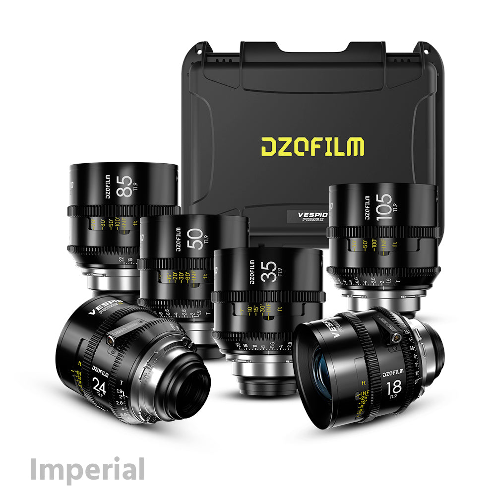 DZOFILM VESPID 2 Prime 6 Lens Set T1.9 Full Frame Cinema Lenses