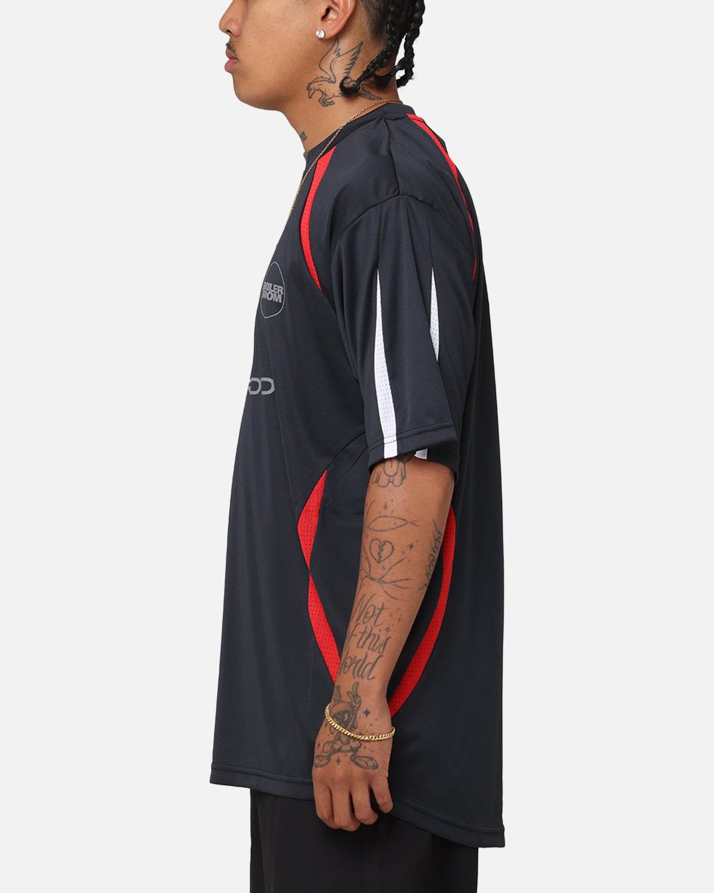 Boiler Room X Umbro Football Jersey T-Shirt Black | Culture Kings US