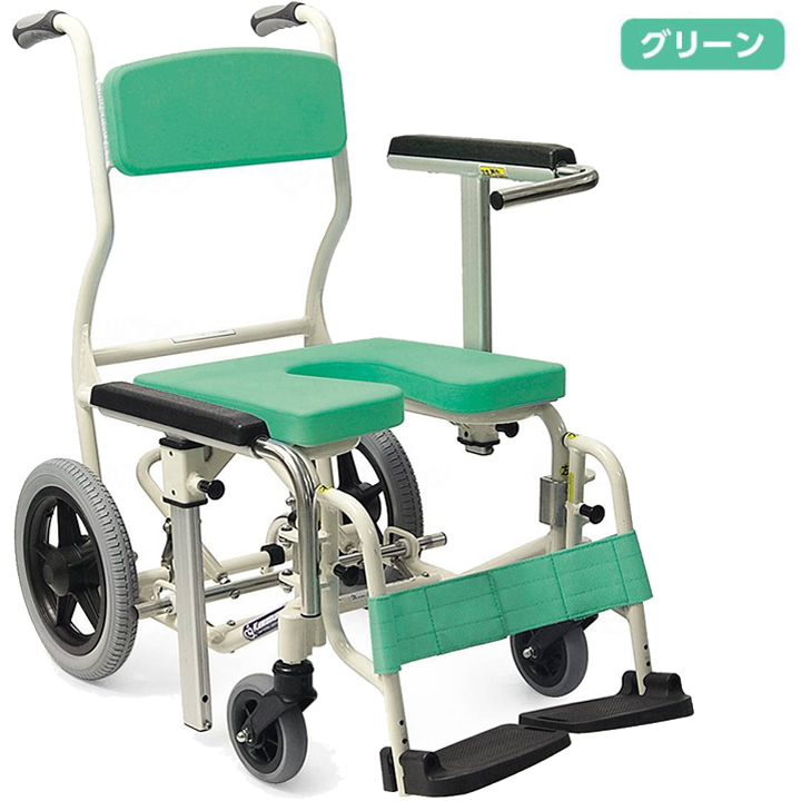 シャワー用 車いす(座背シート着脱式) クリありシート カワムラ