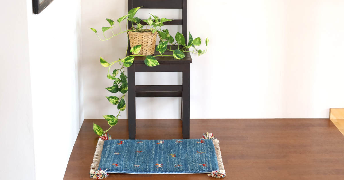 ギャッベ ミニマット（約60×40cm）｜手織ラグの店クラフトワーク