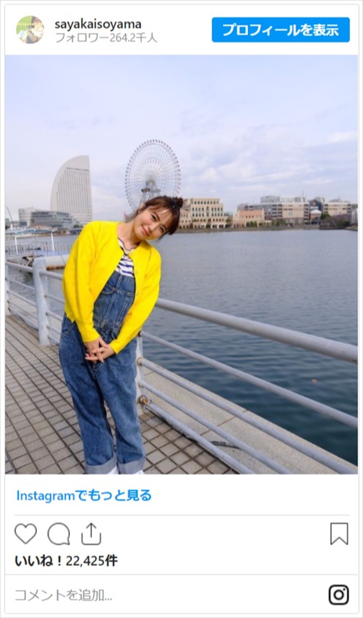 写真）磯山さやか、“うんちょこちょこちょこぴー！”風ショットにネット