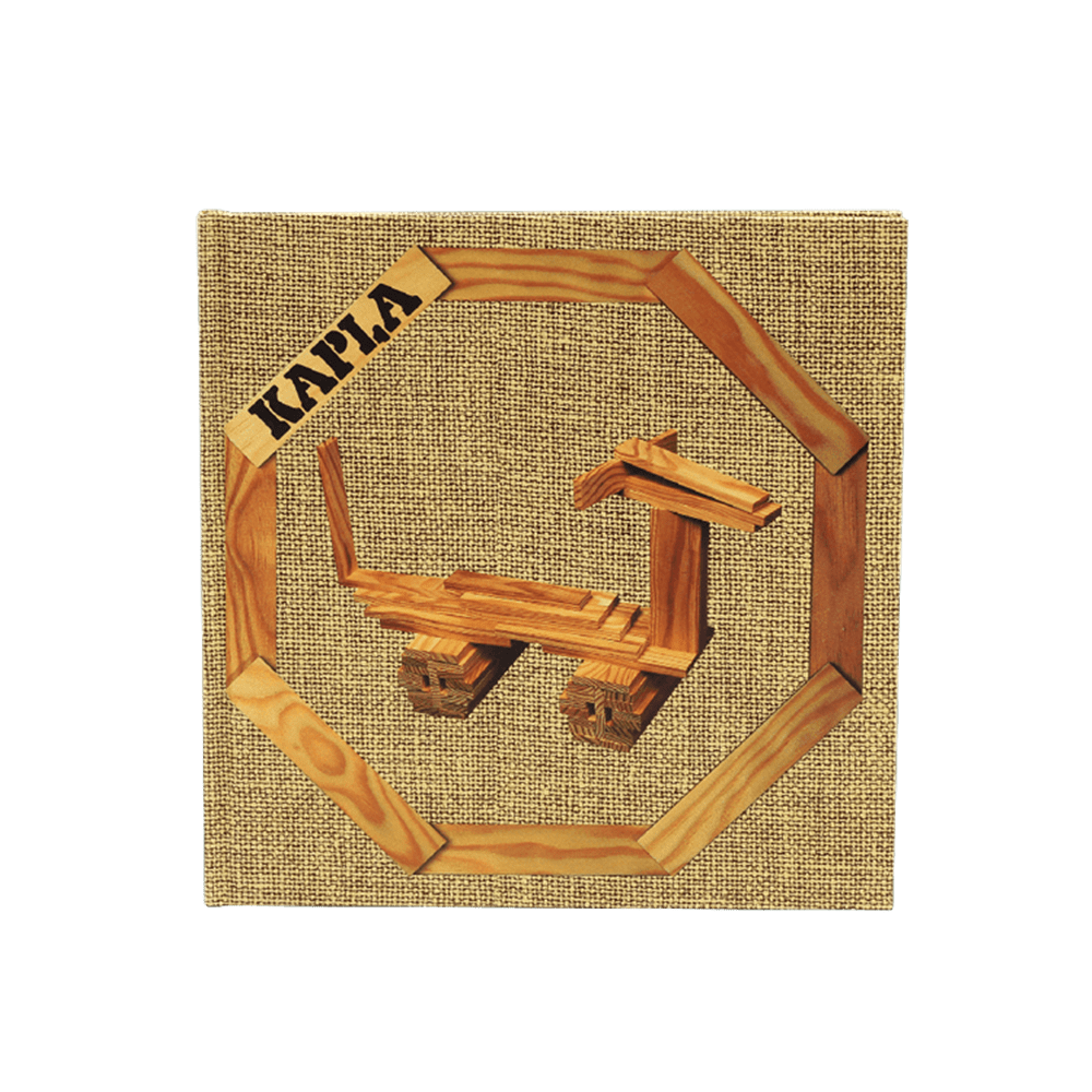 KAPLAカプラ アートブック・ベージュ（初級）: 木のおもちゃ｜クレヨン