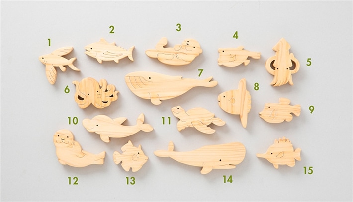 山のくじら舎 海パズル: 木のおもちゃ｜クレヨンハウス