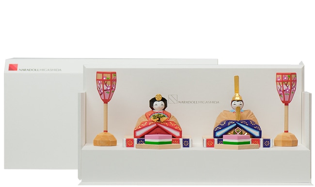 奈良一刀彫｜naradollHIGASHIDA かざりひいな 白雪色(白雪色): 木の