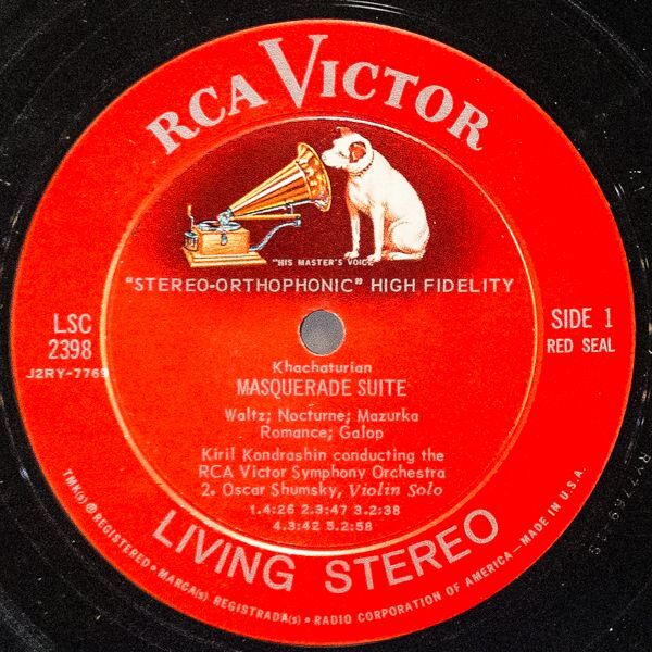 キリル・コンドラシン指揮/ハチャトウリャン：組曲「仮面舞踏会