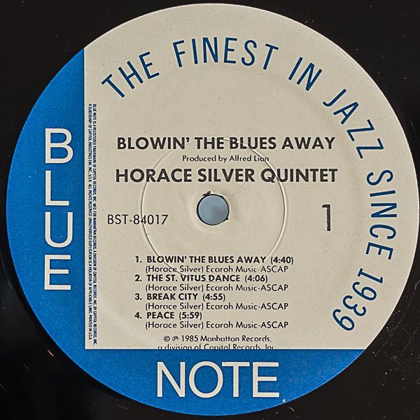 ホレス・シルバー（p）/BLOWIN' THE BLUES AWAY（US盤）｜🔴レコード