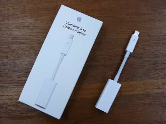 Apple Thunderbolt – FireWireアダプタを使ってみた！ – アキバの