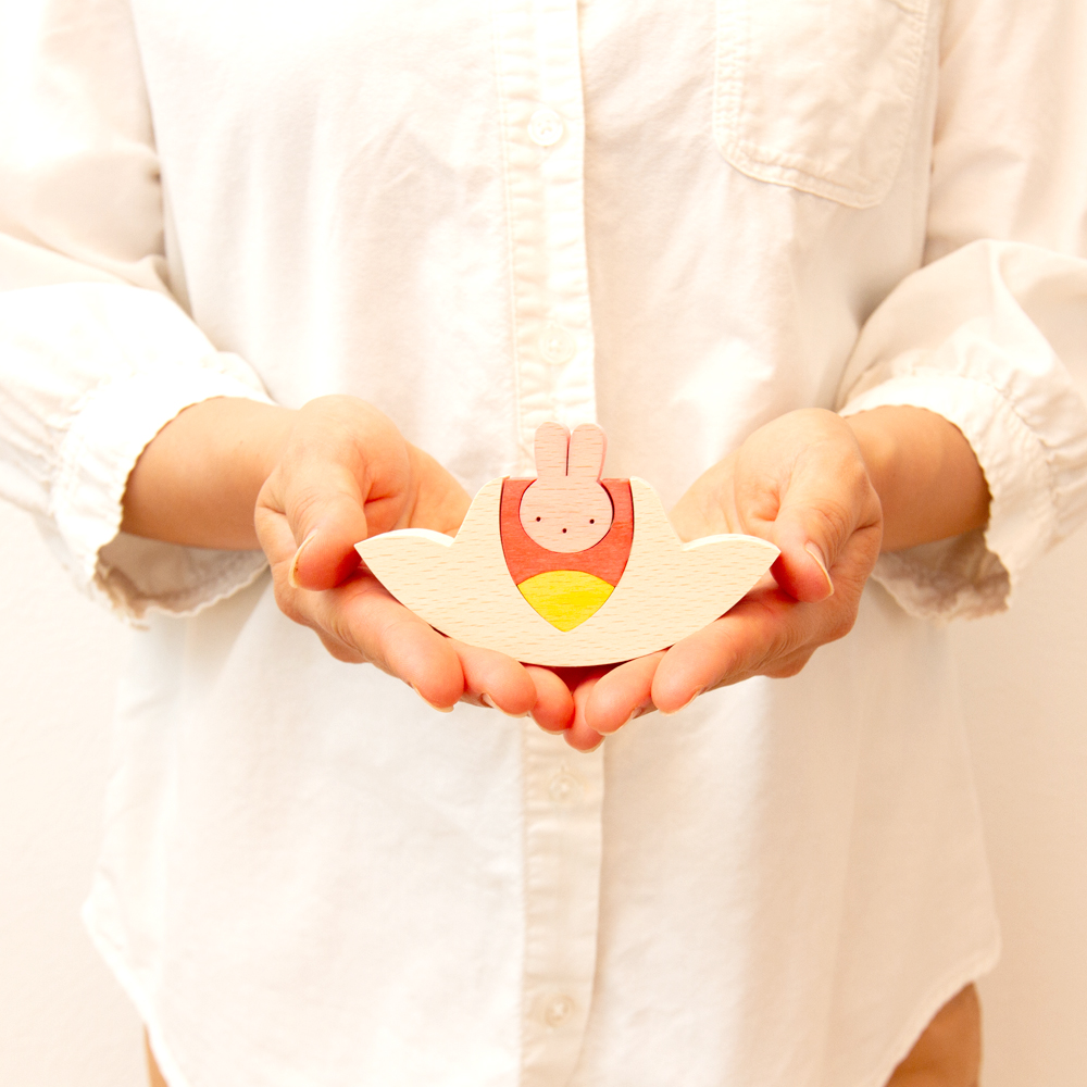 ウサギ円びな【小黒三郎のひな人形】【KH536】 | ANDCHILD