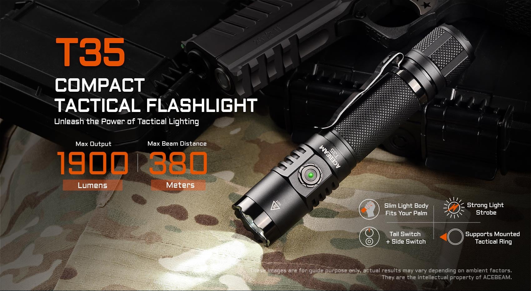 T35 Compact Tactical Flashlight|Acebeam® Official Store |High
