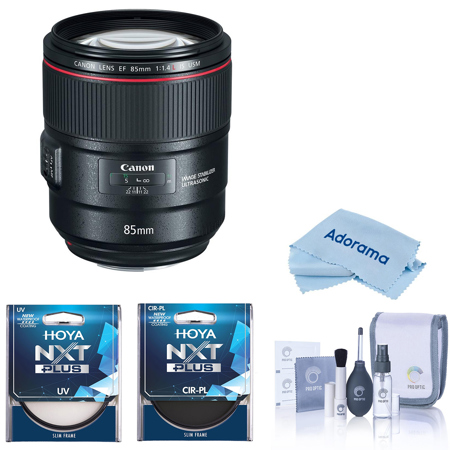 Canon EF 85mm f/1.4L IS USM Lens with 77mm Filter Kit 2271C002 F