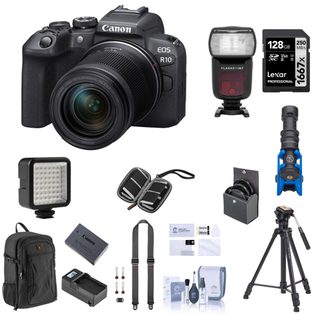 Canon EOS R10 Mirrorless Camera with 18-150mm Lens, Bundle with