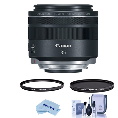 Canon RF 35mm f/1.8 Macro IS STM Lens with Filter Kit & Cleaning