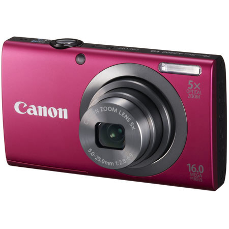 Canon PowerShot A2300 Digital Camera, Red - Adorama