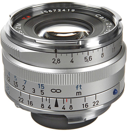 Zeiss 35mm f/2.8 C Biogon T ZM Lens, Silver 1486-394