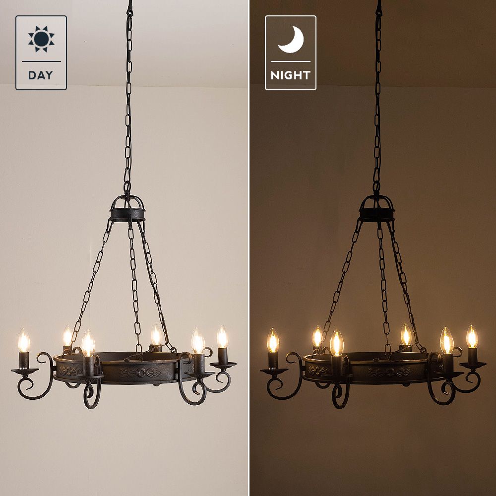 アイアンシャンデリア6灯「SOLENNEL（ソラネル）」｜照明・インテリア