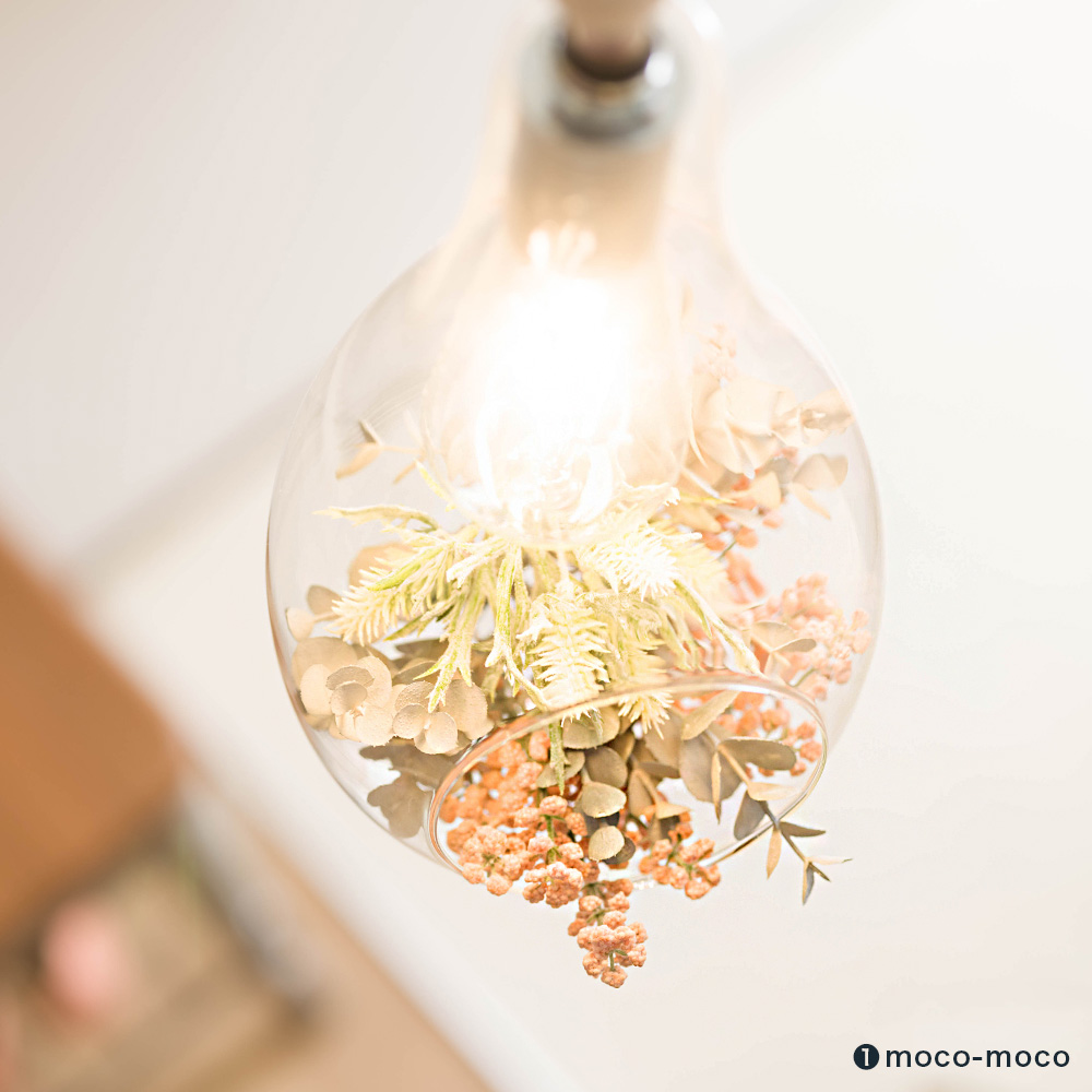 デコレーションガラスペンダントライトM グリーンセット｜照明