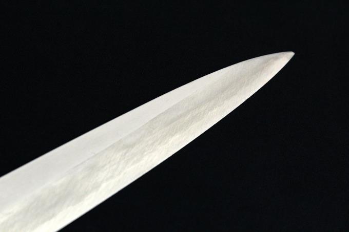 柳刃包丁 尺一 霞 銀三鋼 水牛朴八角柄 【O387】 | 東源正虎 | 包丁