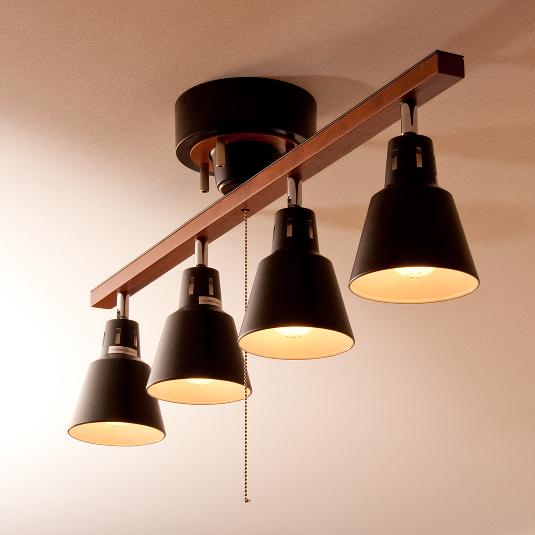 4灯シーリングライト manis〔マニス〕 リモコンタイプ | 家具