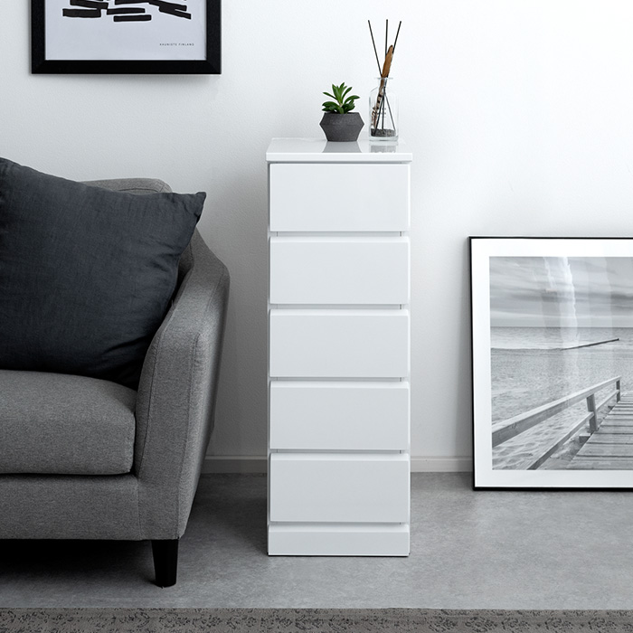 SHINE SLIM Chest〔シャイン スリムチェスト〕 5段タイプ | 家具