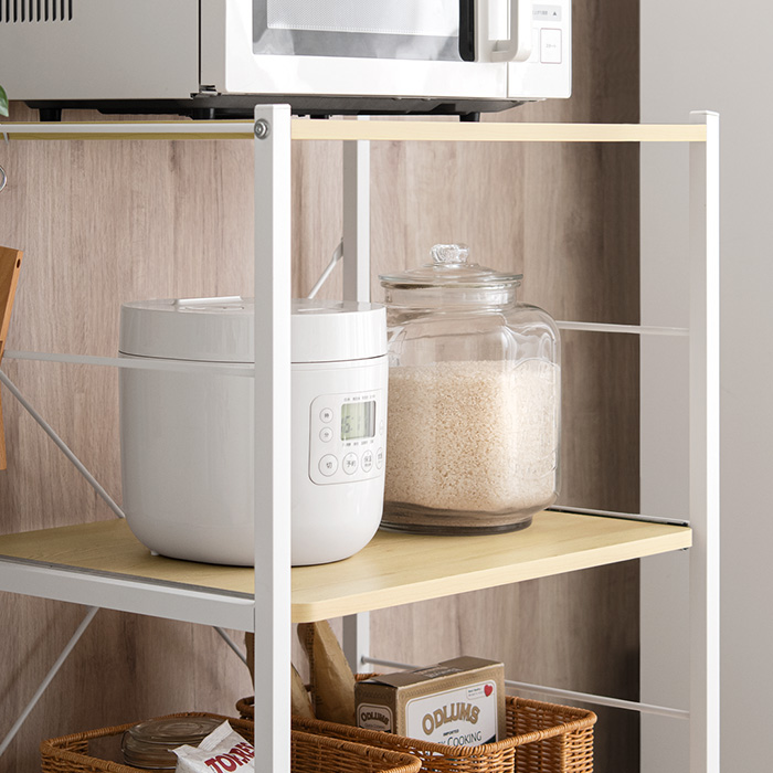 スチールレンジ台 emery (エメリー) ロータイプ | 家具・インテリア