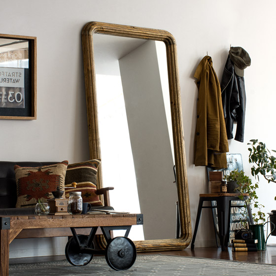 ヴィンテージウッドデザイン REGEN MIRROR 60×160cm | 家具