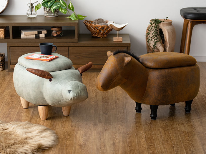 収納付きアニマルスツール ANIMO(アニモ)Mサイズ Aタイプ | 家具