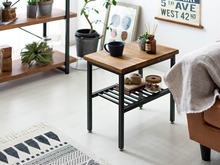 ヴィンテージウッドサイドテーブル Lewis(ルイス) | 家具・インテリア