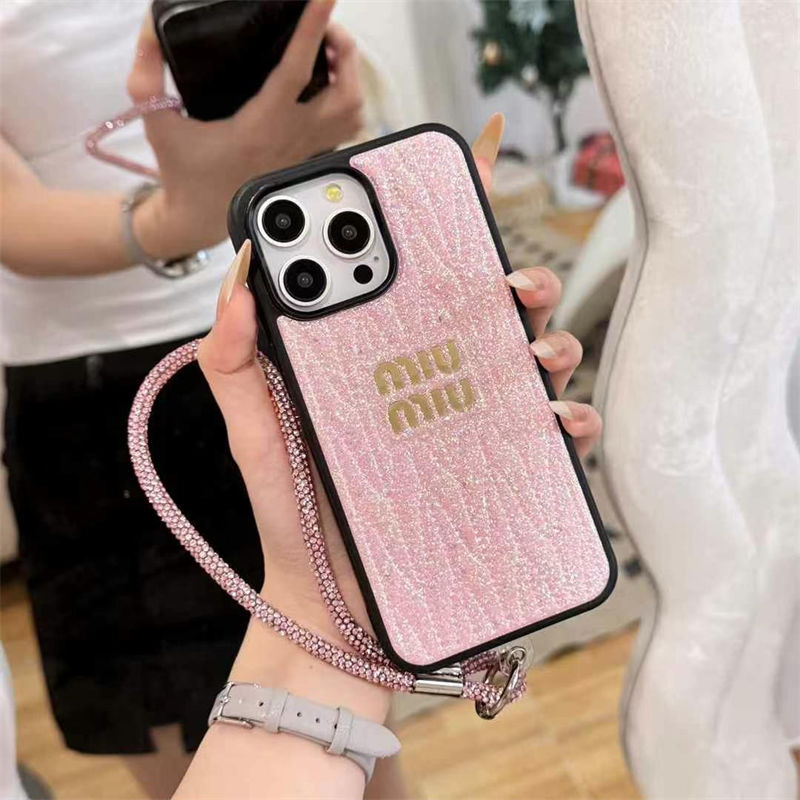 ミュウミュウ MiuMiu iphone17pro/14pro/16e 15plusカバー人気