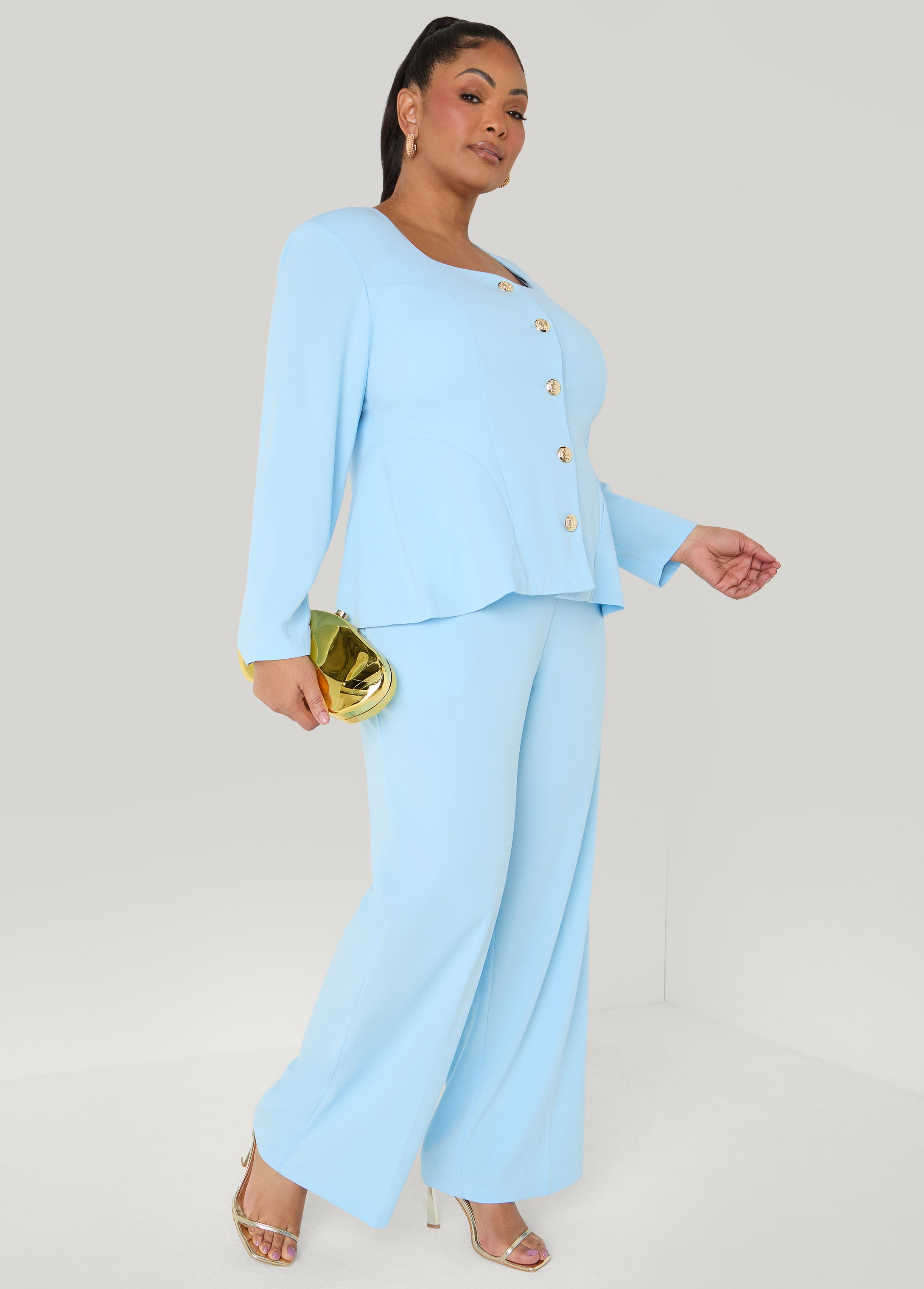 Pull On Straight Leg Pants – Ashley Stewart