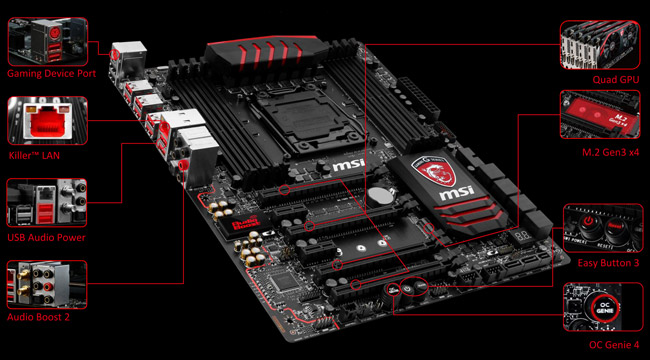X99S GAMING 7 | MSI マザーボード Intel X99チップセット | 株式会社