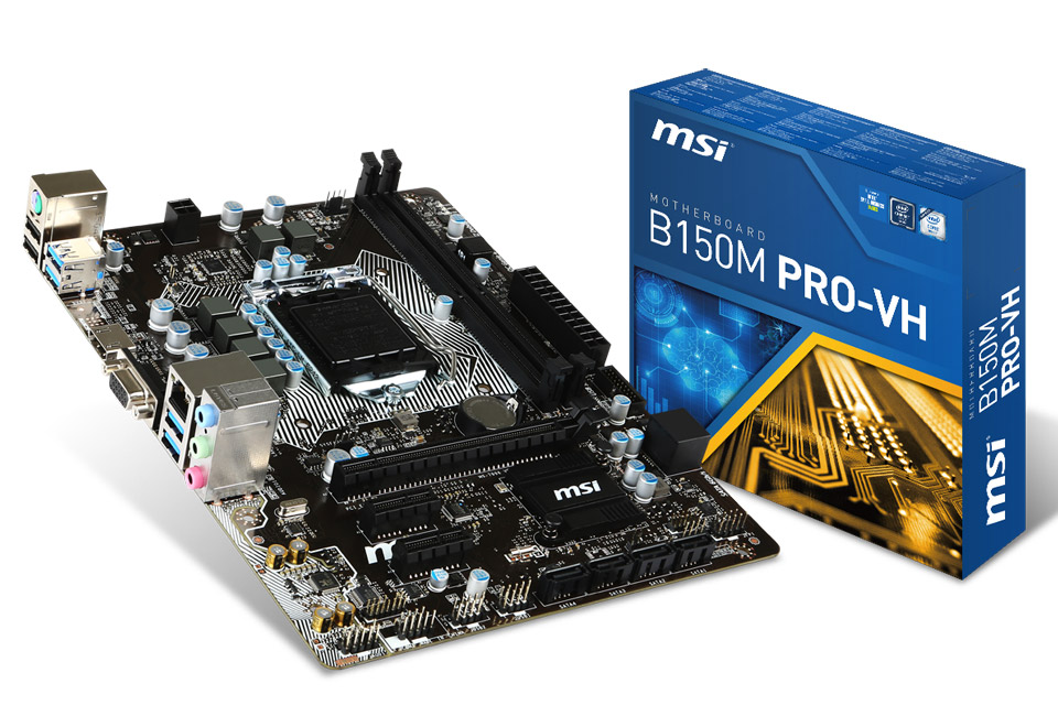 B150M PRO-VH | MSI マザーボード Intel B150チップセット | 株式会社