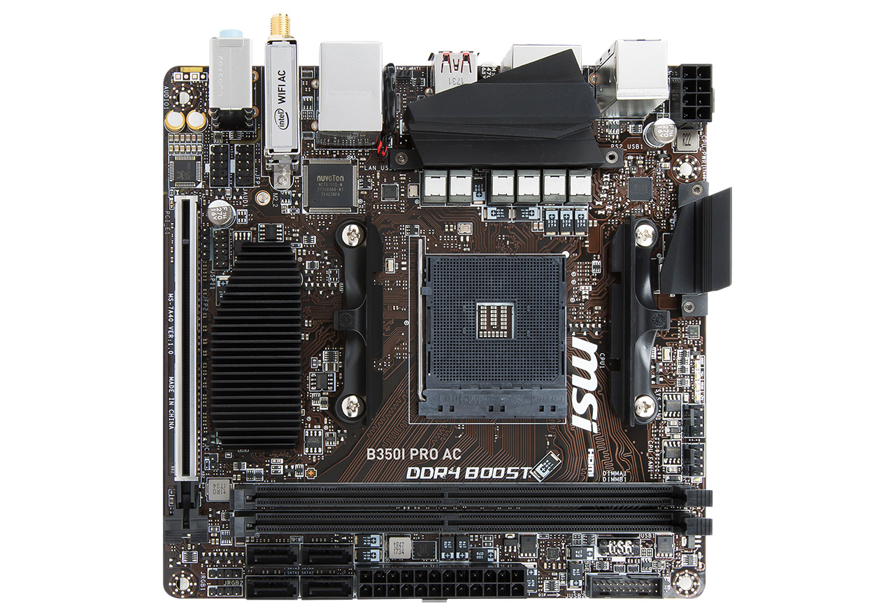 B350I PRO AC | MSI マザーボード AMD B350チップセット | 株式会社アスク