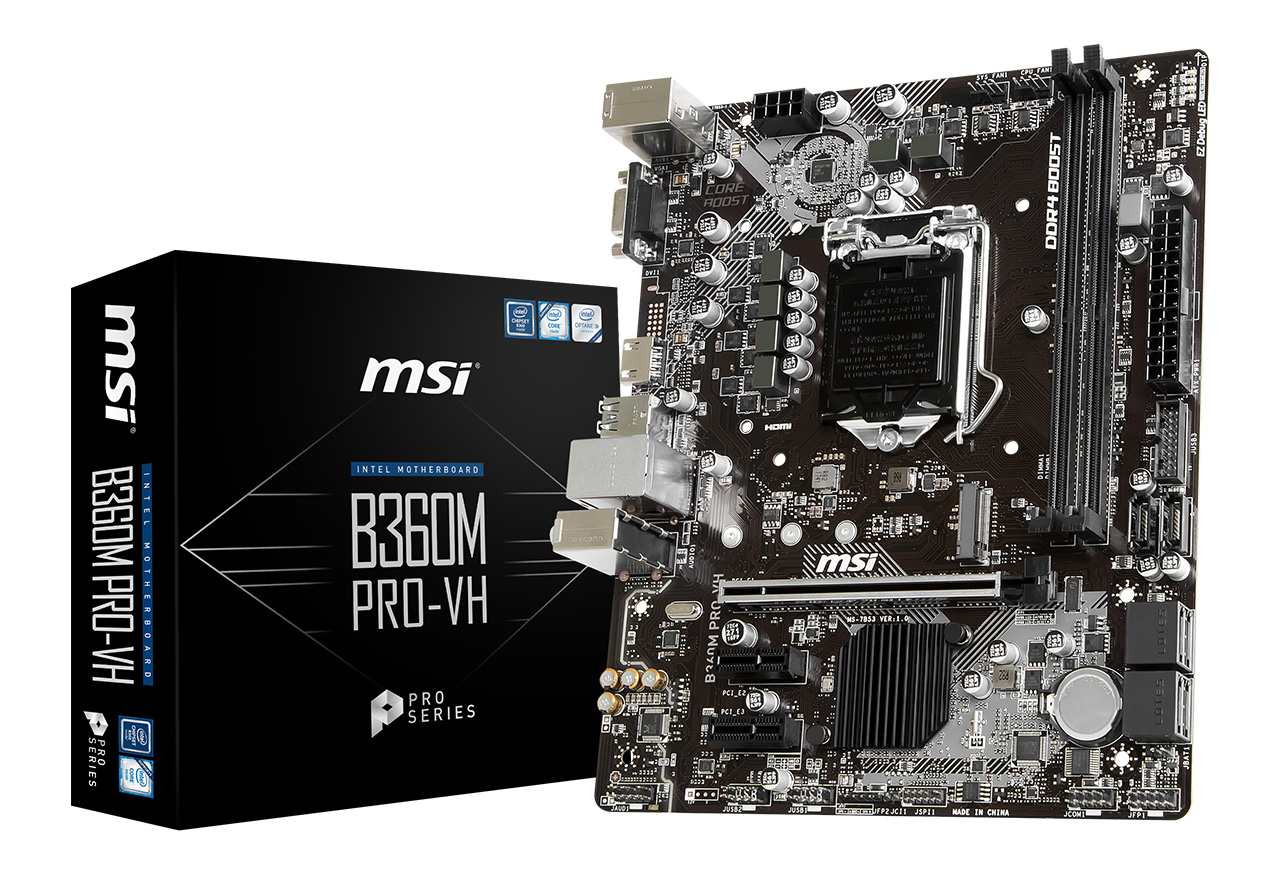 B360M PRO-VH | MSI マザーボード Intel B360チップセット | 株式会社