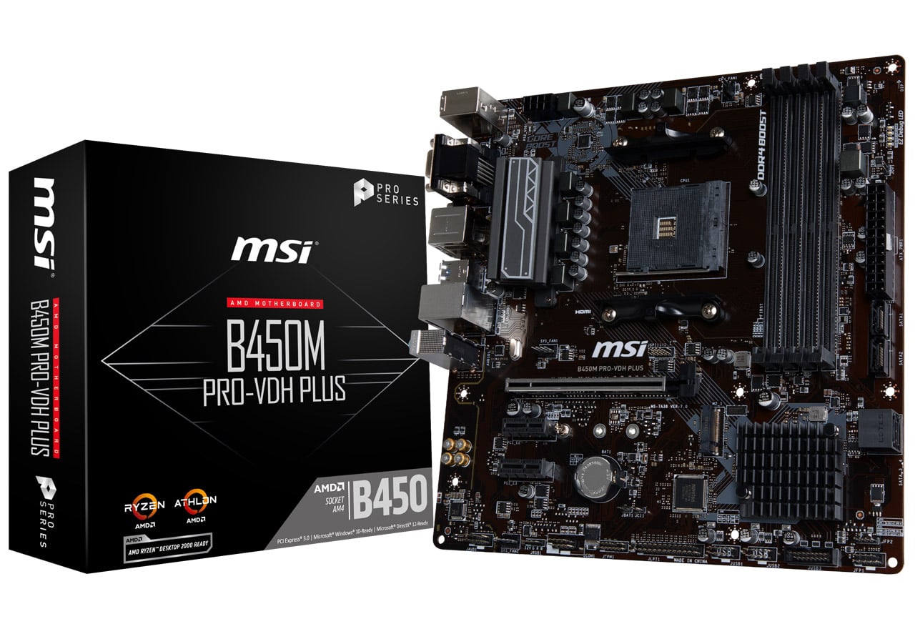 B450M PRO-VDH PLUS | MSI マザーボード AMD B450チップセット | 株式