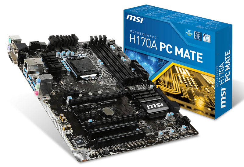 H170A PC MATE | MSI マザーボード Intel H170チップセット | 株式会社