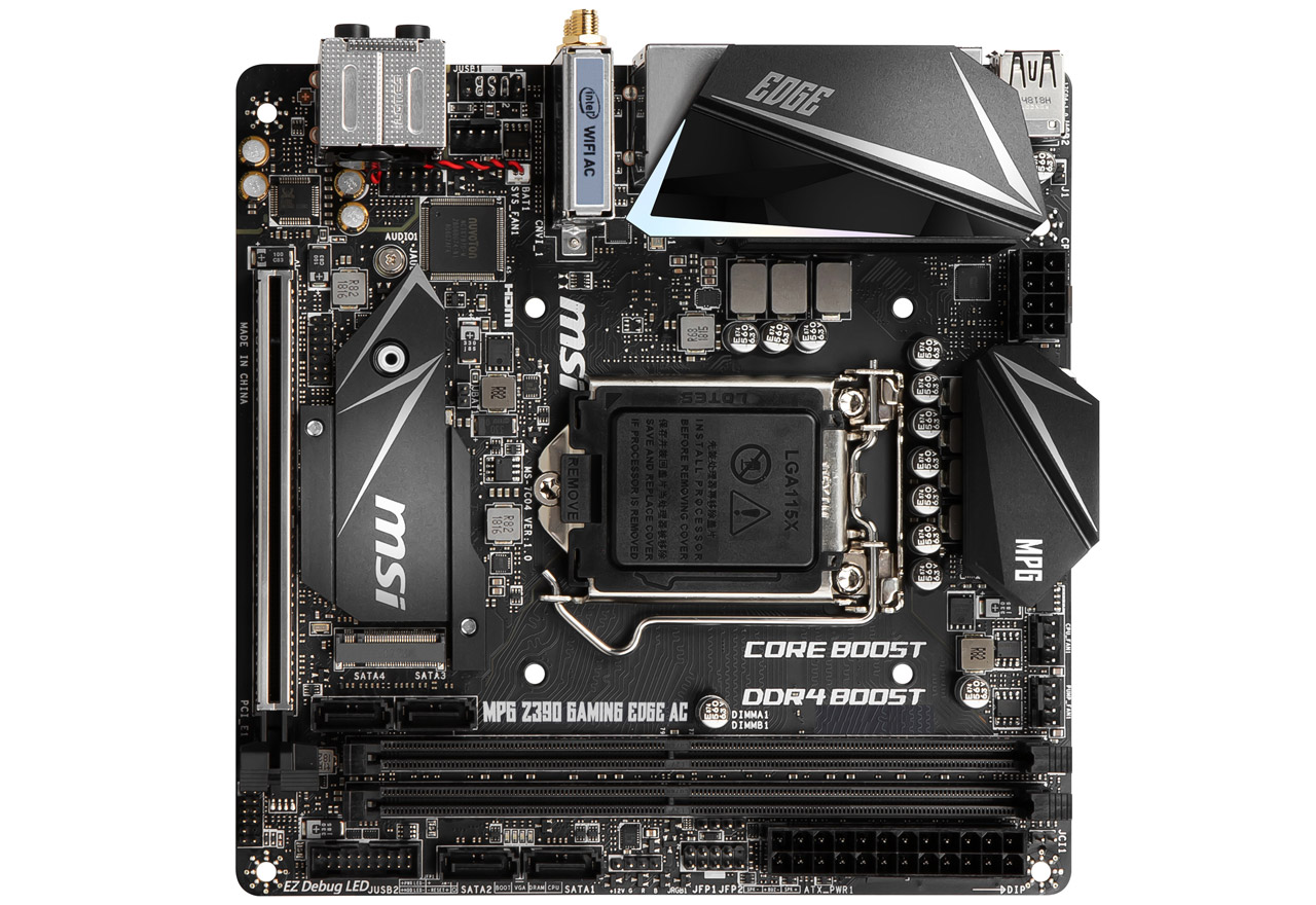 MPG Z390I GAMING EDGE AC | MSI マザーボード Intel Z390チップセット