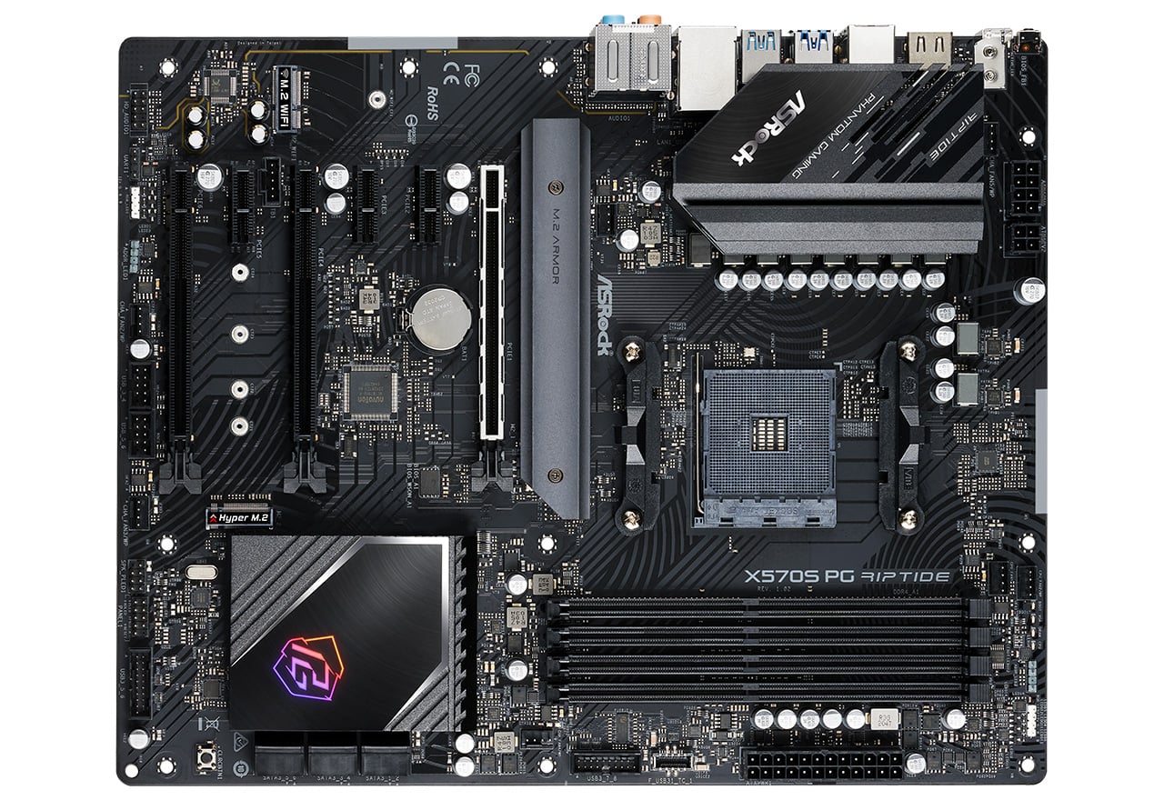 X570S PG Riptide | ASRock マザーボード AMD X570チップセット | 株式
