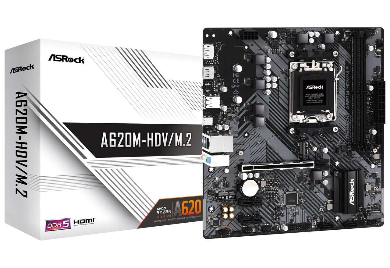 A620M-HDV/M.2 | ASRock マザーボード AMD A620チップセット | 株式
