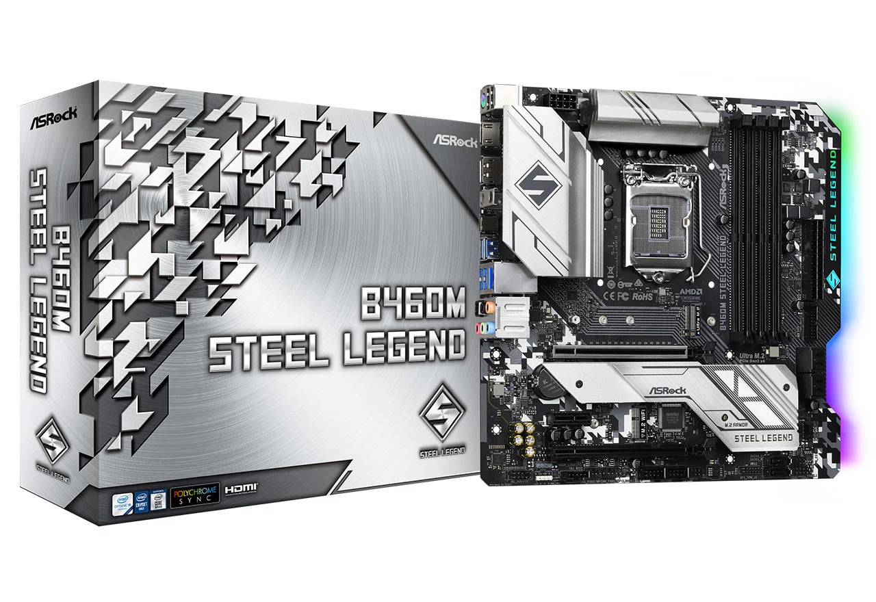 B460M Steel Legend | ASRock マザーボード Intel B460チップセット