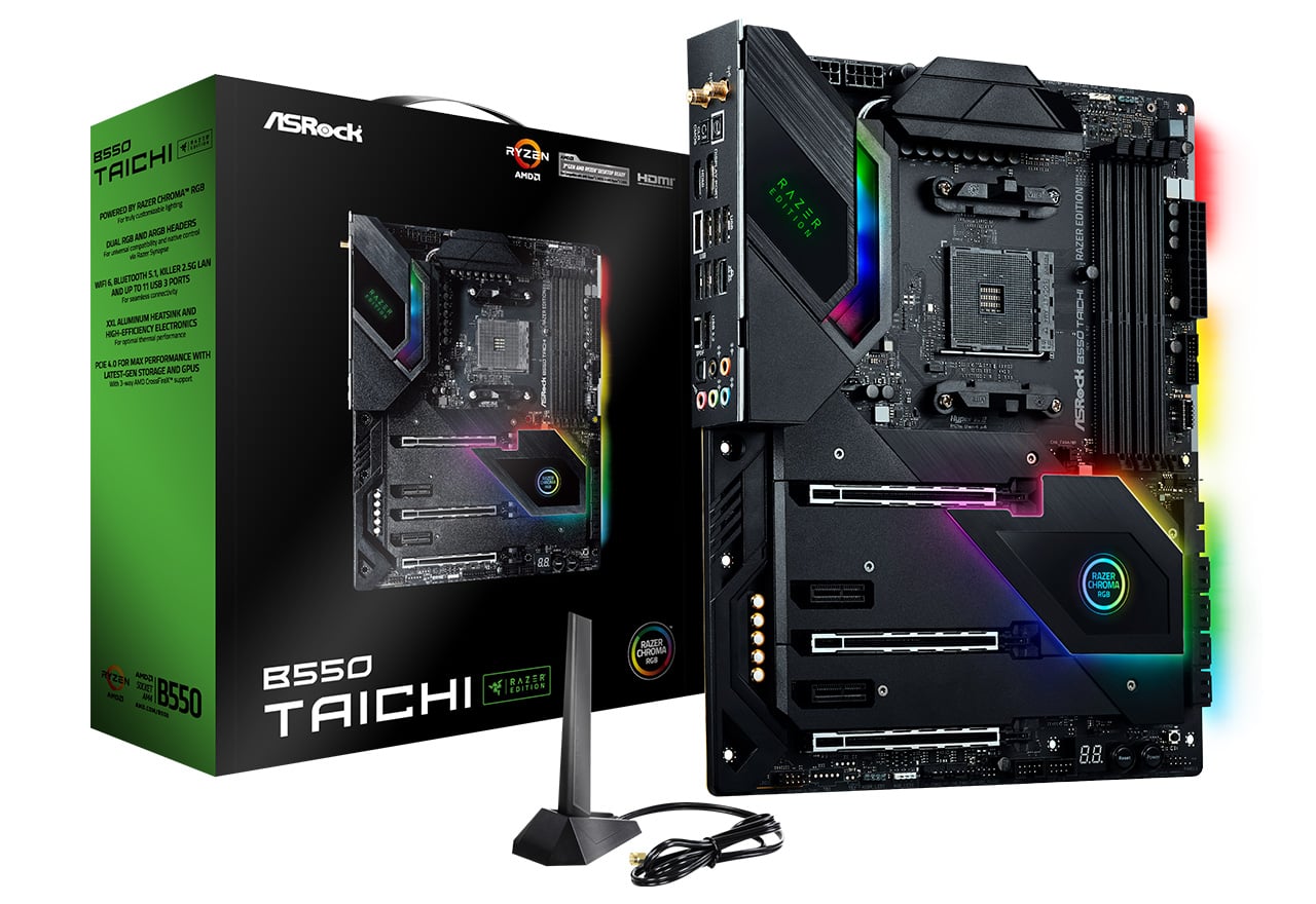 B550 Taichi Razer Edition | ASRock マザーボード AMD B550チップ